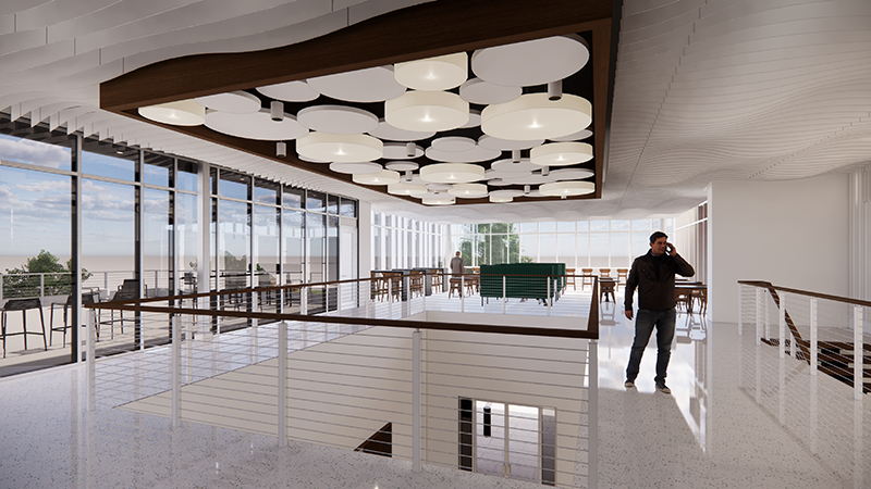 IMAGE: Architectural rendering of 2nd floor lobby