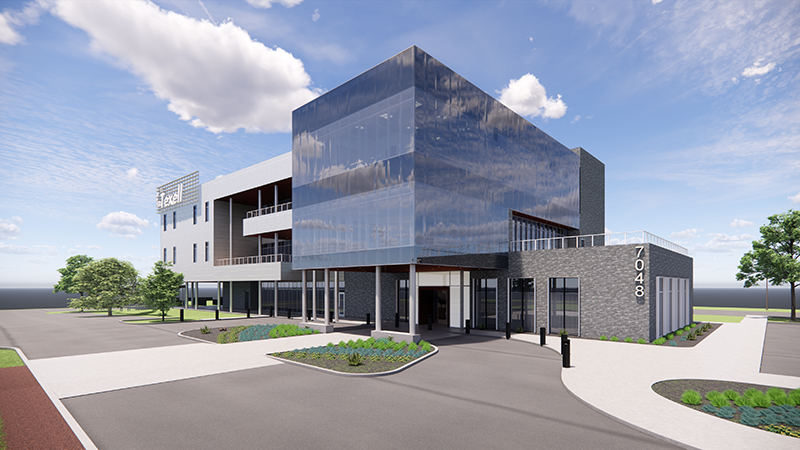 IMAGE: Architectural rendering of Texell Headquarters exterior